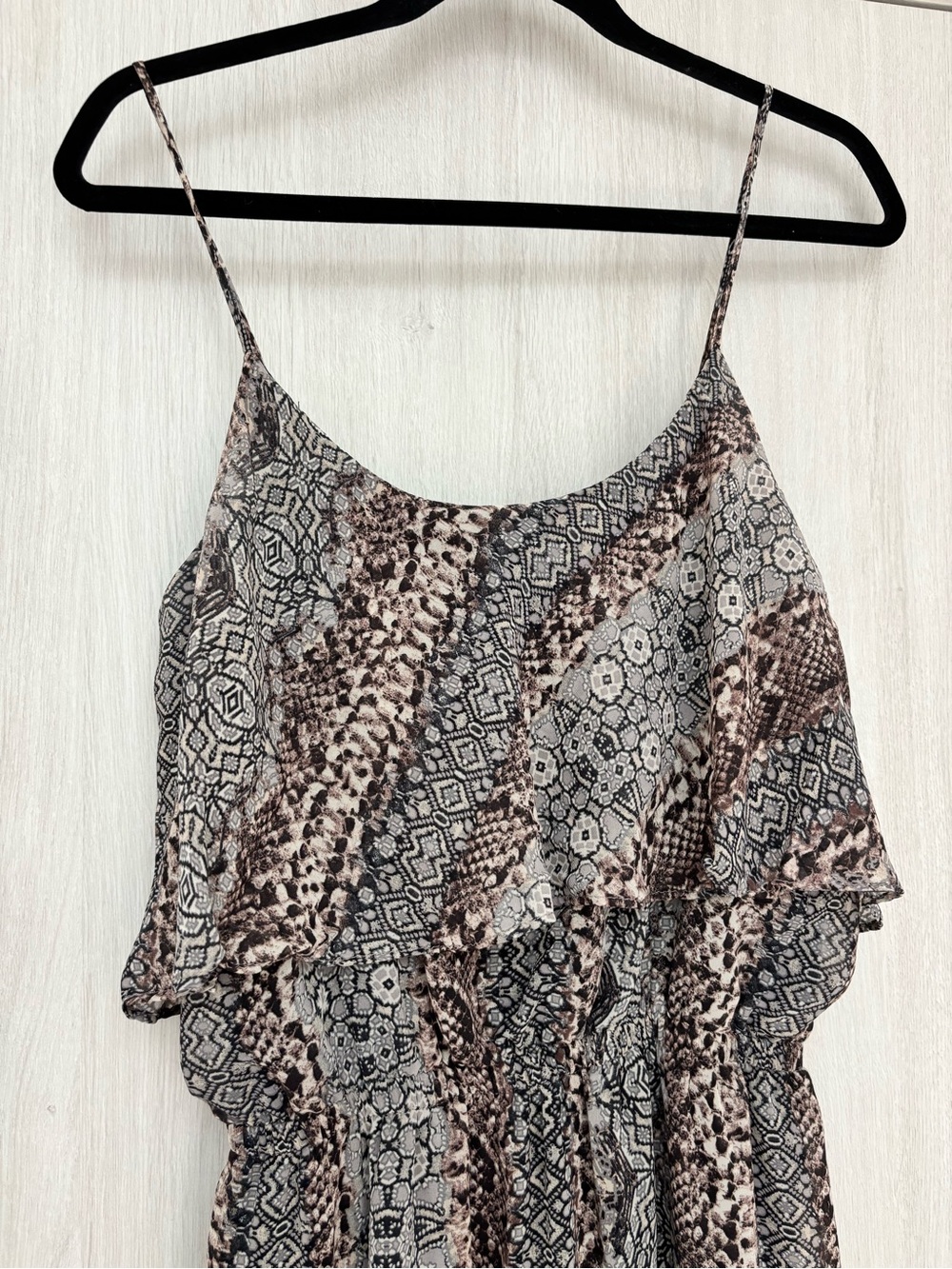 Snake Skin Patterned Maxi Dress - Picture 2 of 6